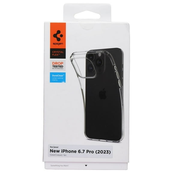 Spigen Crystal Flex Case for iPhone 15 Pro Max - Clear