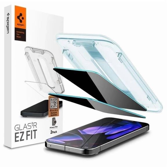 Spigen Glastr EZ Fit Privacy Film Screen Protector 2 Pack for Google Pixel 9/9 Pro/10/10 Pro 6.3" - AGL09312