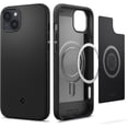 thumbnail image 1 of Spigen Mag Armor MagFit Designed for iPhone 14 Plus Case (2022) [Military-Grade Protection] Compatible with MagSafe - Matte Black, 1 of 8