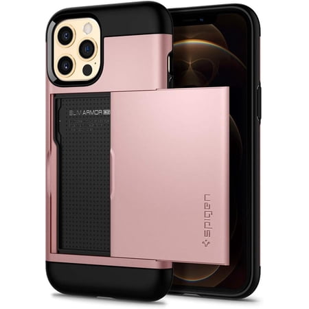 Spigen Slim Armor CS Designed for iPhone 12 (2020) / 12 Pro (2020) Case - Rose Gold