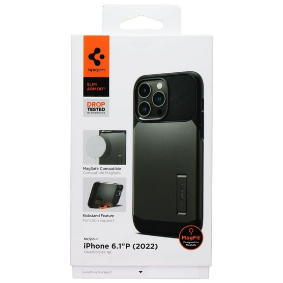 Spigen Slim Armor Case for MagSafe for iPhone 14 Pro - Gunmetal / Black