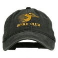 thumbnail image 1 of Spike Club Man Volleyball Embroidered Washed Cap - Black OSFM, 1 of 5