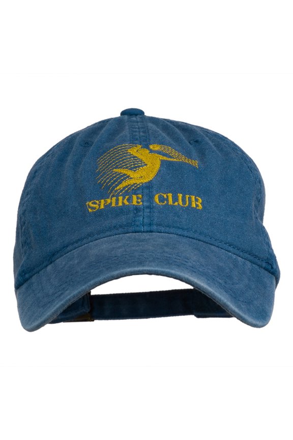 Spike Club Man Volleyball Embroidered Washed Cap - Sky Blue OSFM