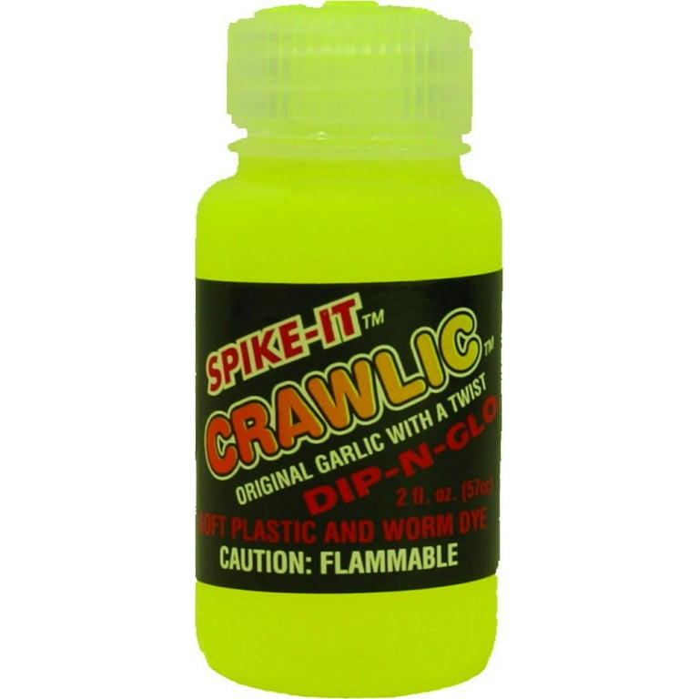 Spike-It 5101 2oz Dip-N-Glo Soft Plastic Lure Dye Cht Crawlic Scent