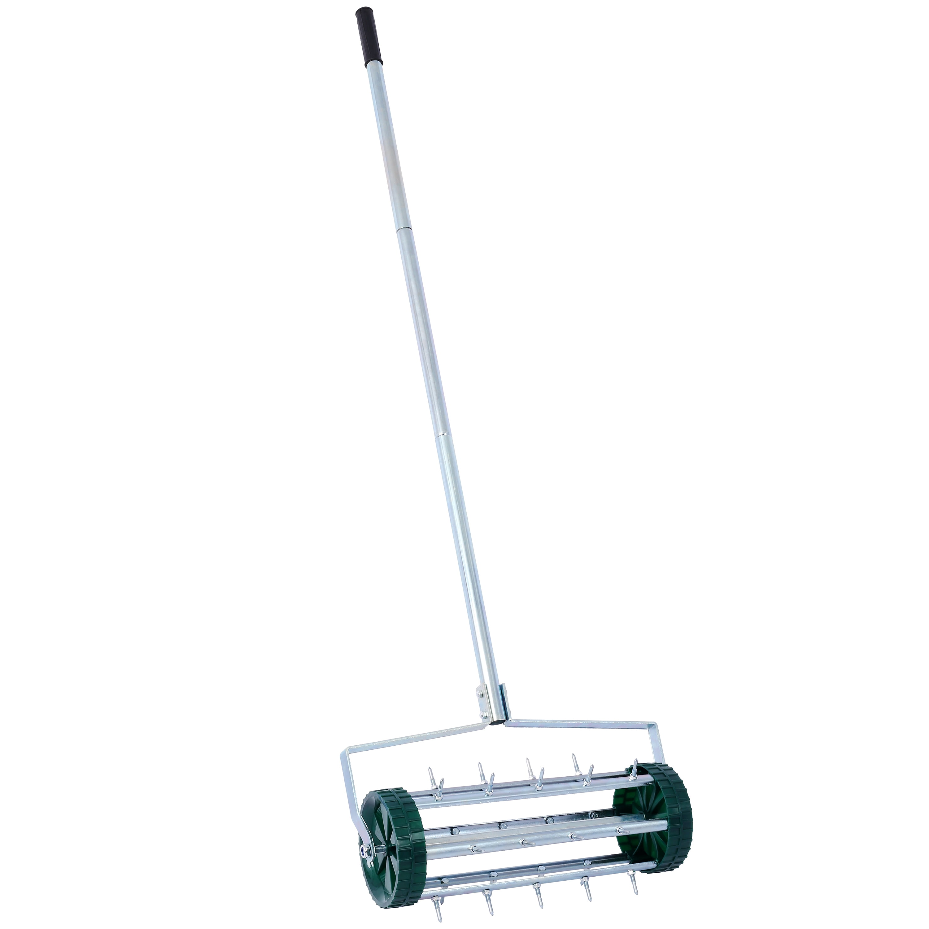 DUOSONG Spike Lawn Aerator, Heavy Duty Rolling Lawn Aerator, Garden Yard Rotary Push Lawn