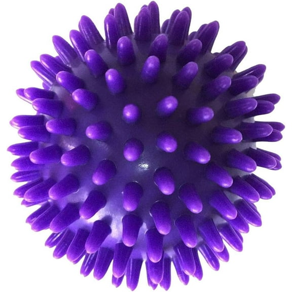 Spike Massage Balls Exercise Ball Foot Massage Ball Plantar Balls for Hands Back, Purple