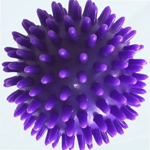 Spike Massage Balls Exercise Ball Foot Massage Ball Plantar Balls for Hands Back, Purple