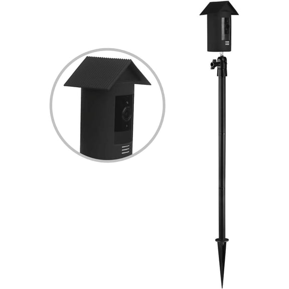Spike Pole Mount Ground Stake and Weatherproof Silicone Skin for Ring Stick Up Cam Battery HD Security Camera(3rd Generation), Suitable for Stake into Soft Ground