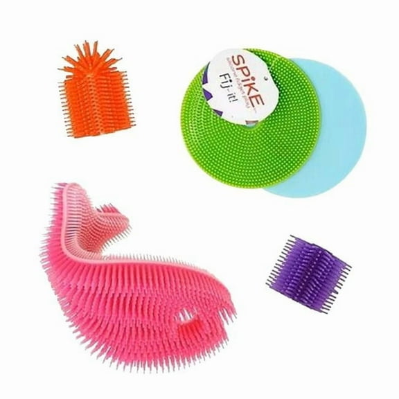 Spike Toys 2021555 Silicone Sensory Set, Assorted Color - 4 Piece