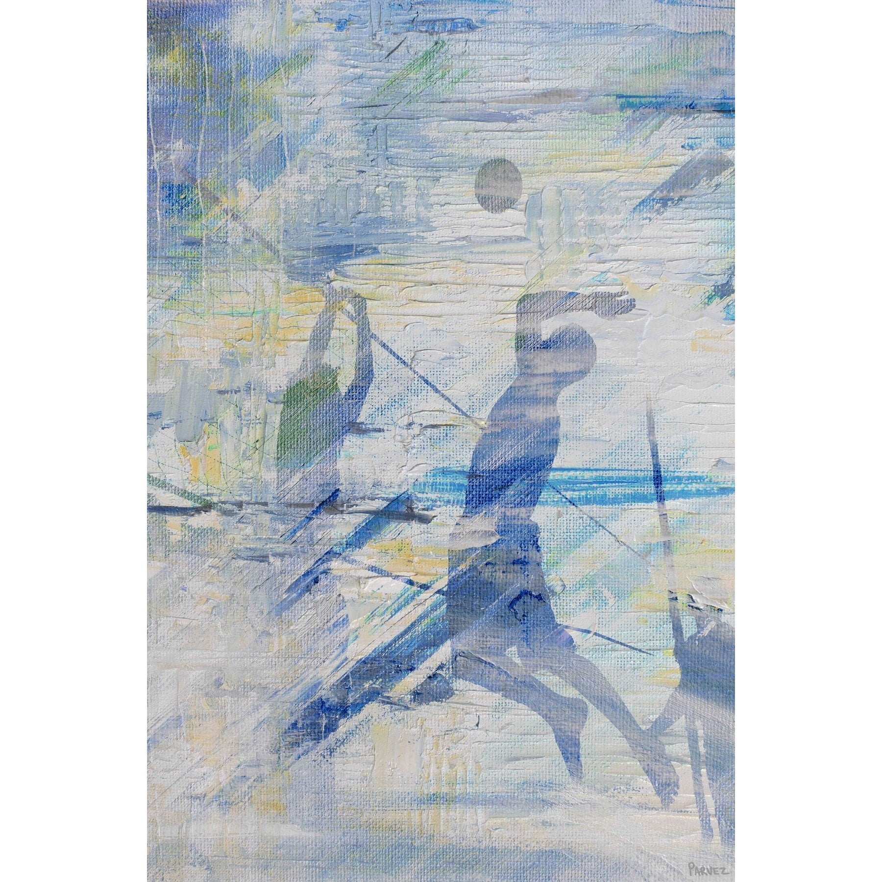 "Spike the Ball" Painting Print on Wrapped Canvas