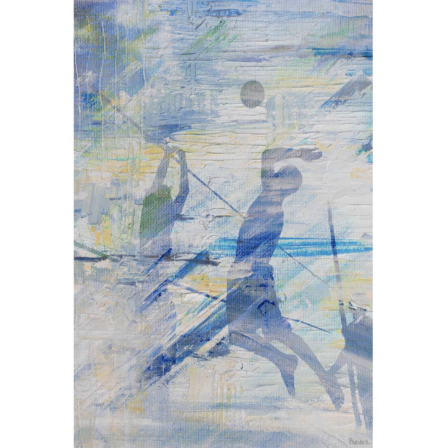 "Spike the Ball" Painting Print on Wrapped Canvas