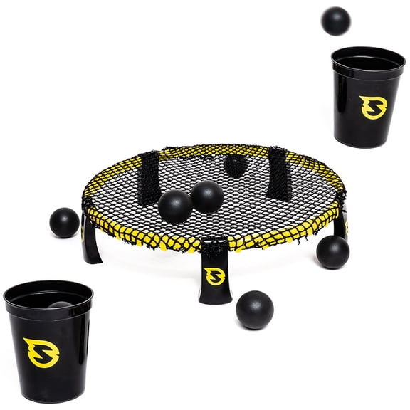 Spikeball: Spikepong Mini Game - Tabletop Indoor Party Game, Bounce Balls On The Net To Land In The Cups, Head-To-Head Competitive Family-Friends Play