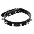 Spiked Dog Collar Leather Rivet Spike Stud Studded Cat Collars