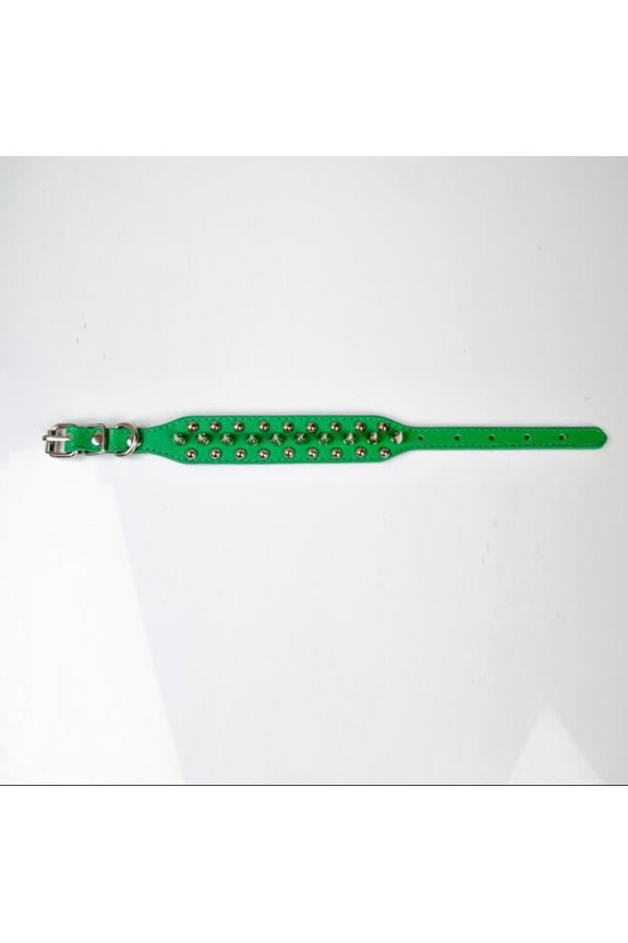 Spiked Dog Collar, Mushrooms Rivet Spike Anti-Bite Studded Protective Pet Neck Pu Leather Puppy Collars for Boy Dogs Male Cats Goat