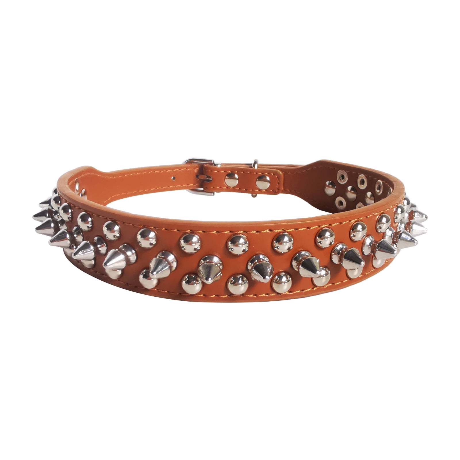 LEATHER STUD BRACELET MINI SOFT BROWN LEATHER STUD BRACELET MINI SOFT BROWN