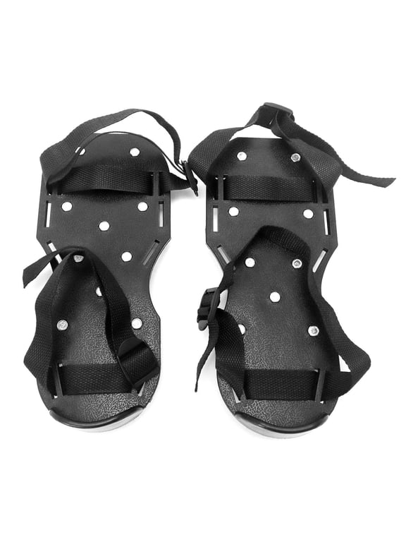 Spiked Shoes with 25mm Short Spikes, Perfect for Epoxy Floors, Overlays, Roofing Installation, Green Color (1 Pair)