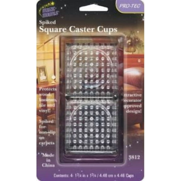 Spiked Square Caster Cups