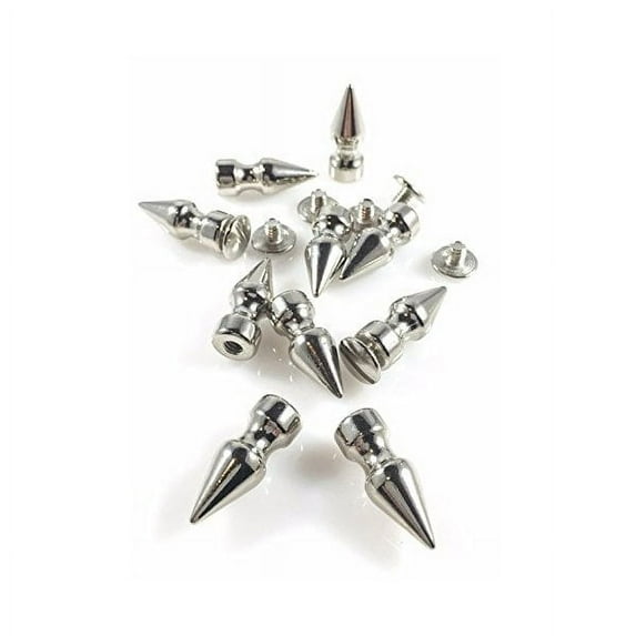 Spikes Metal Screwback 1" Long 12 Pieces