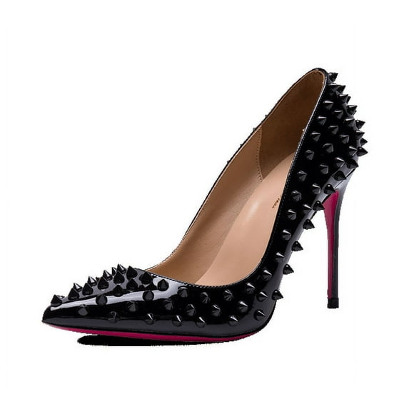 Spikes Pink Sole High Heel Pumps