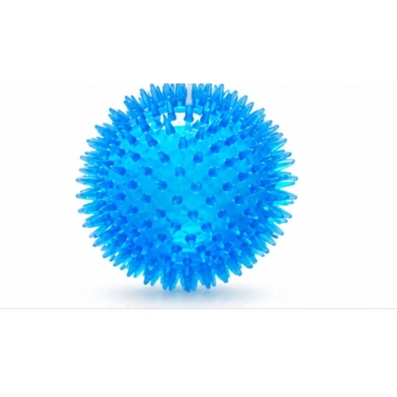 Spikey Chewable Ball Dog Toy for Active Pets, Blue Round, Blue Ball Shape Ball