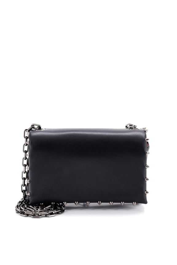 Pre-Owned Spiky Flap Chain Crossbody Bag Spiked Leather By Rebag