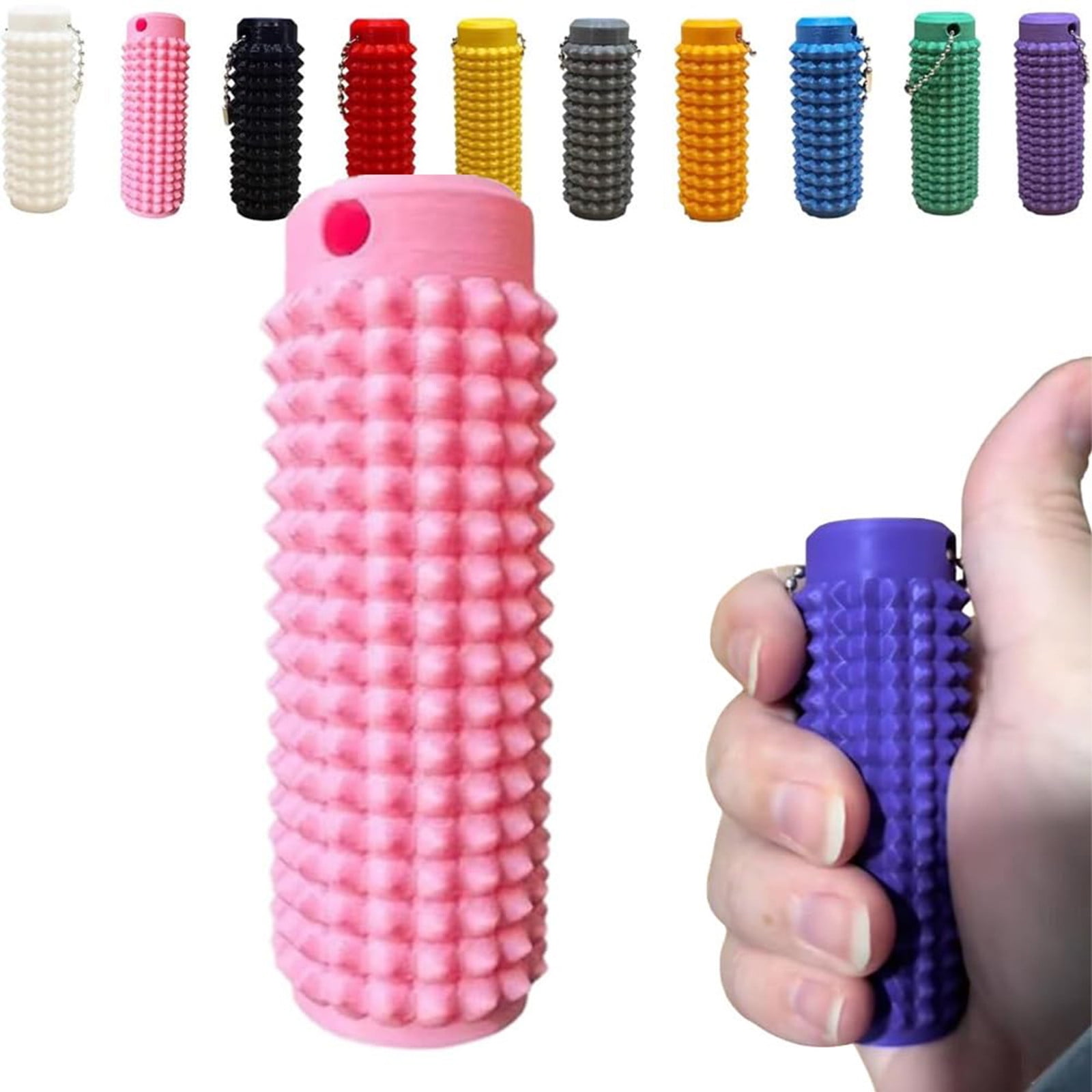Reflexology Keychains Spiky Grippie Stim Keychain, Calming Fidget Keychain for Anxiety Relief ...