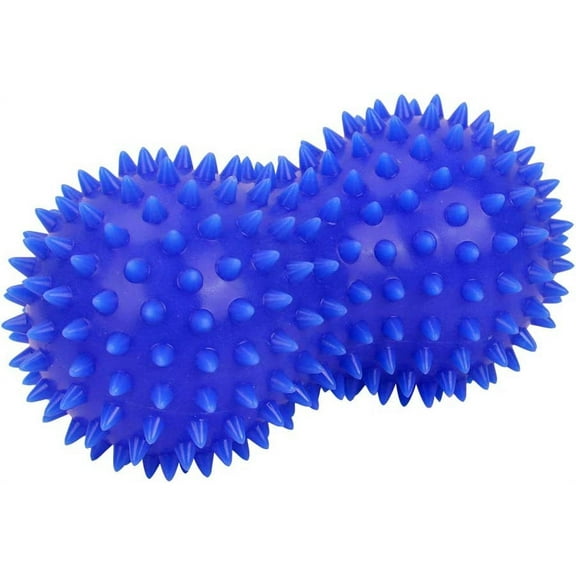 Spiky Hard Massage Balls, Massage Ball, Spiky Massage Balls,PVC Peanut Foot Massager Ball Fitness Muscle Massaging, Compact Muscle Roller(Blue)