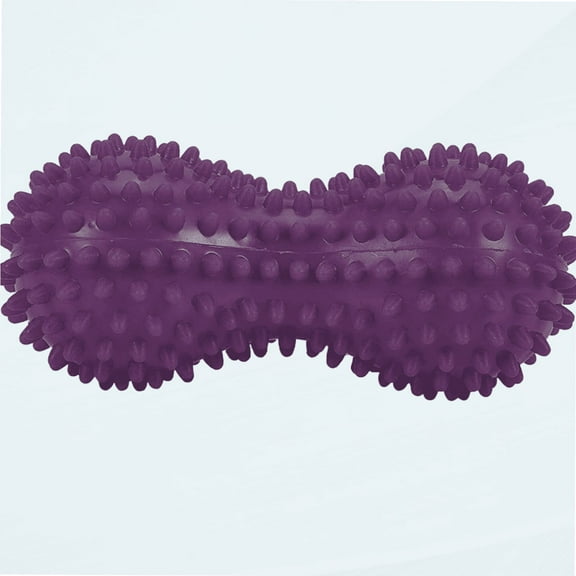 Spiky Massage Ball Peanut Massager Ball Fitness Exercise Mobility Peanut Ball Pain Muscle Steess Foot Myofascial Relief for Plantar Fasciitis Heel Foot Arch Pain (perple)