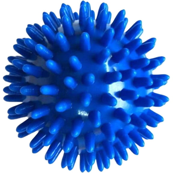 Spiky Massage Balls Spiked Massager Rollers Handheld Multifunctional Exercise Ball Foot Massage Ball for Feet Neck Shoulder Back 8cm, Blue