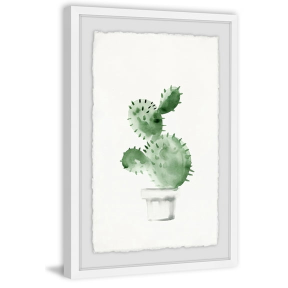 Spiky Succulent Framed Painting Print
