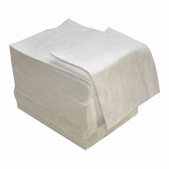 Spilfyter Sorbent Pad, 24 gal, 16 in x 18 in, Oil, White, Polypropylene SFO-72BX