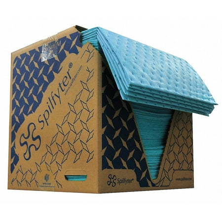 Spilfyter Absorbent Pad,Oil-Based Liquid,BLU,PK200 M-70