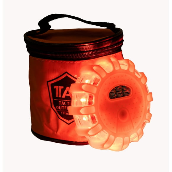 Spill Bully Puck 3 PK Lights - Reusable LED Puck Lights for Road Flare Replacement & MORE