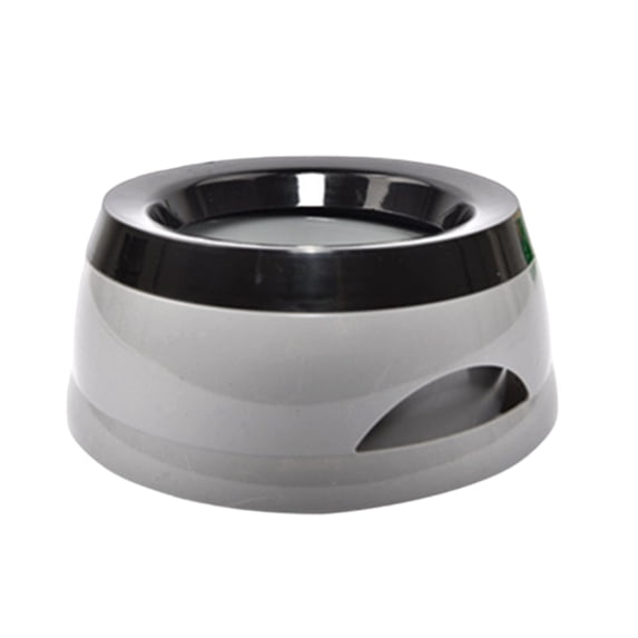 No Spill Dog Water Bowl Anti-splash Pet Bowl for Dogs Cats, Slow Feeder No Spill Water Bowl for Dogs, Portable Non-spill Water Dish for Home Travel Car Use, Gray, 7.4x3.1"