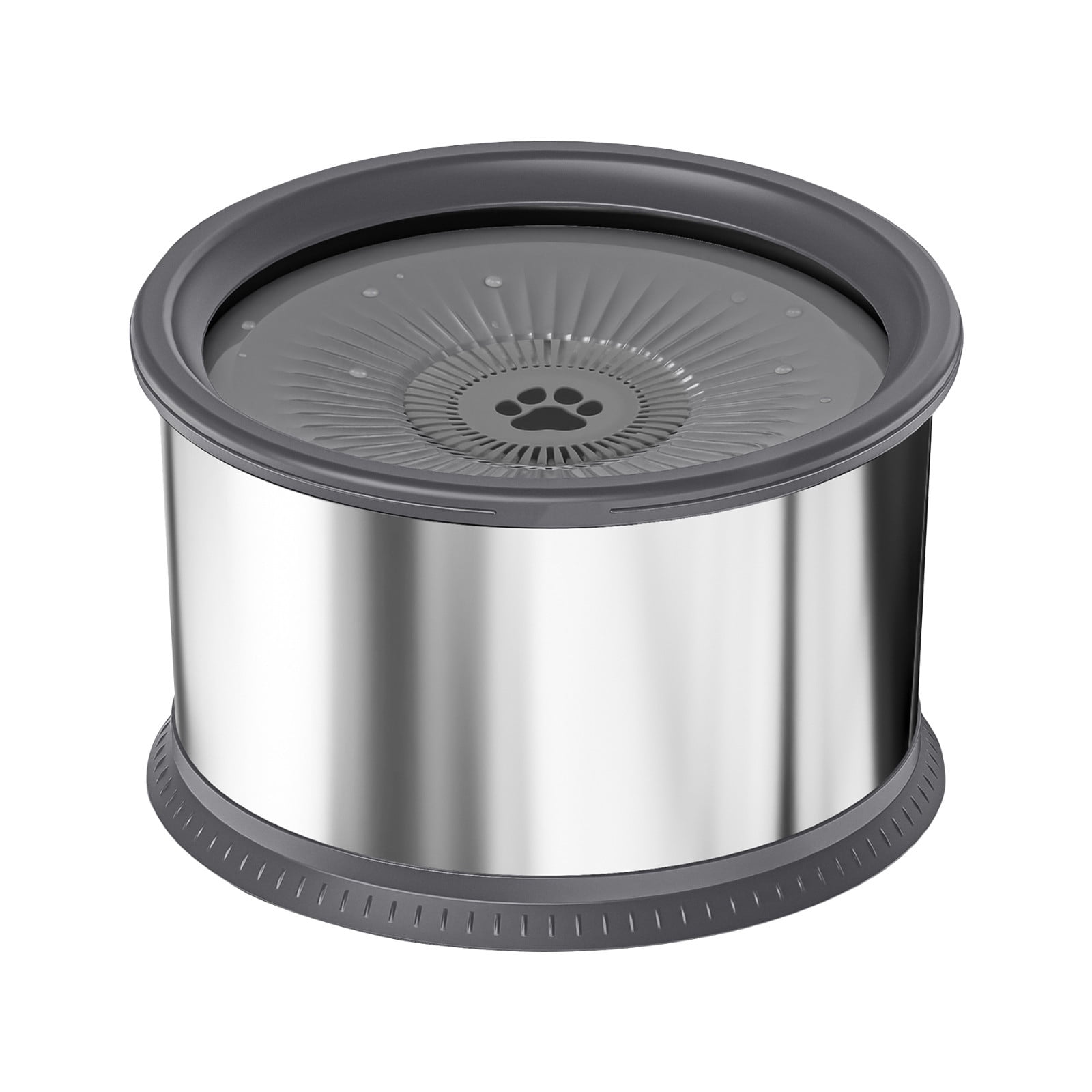 No Spill Dog Water Bowl,Small Stainless Steel Floating Bowl for Dogs,Slow Water Flow Prevents Splashing,Non Slip Base, Ideal for Small Breeds and Indoor Use，F