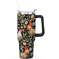 thumbnail image 1 of Spill Proof 40oz Chicken Tumbler with Handle and Straw – Double Insulated Travel Cup, Must Have Gift for Men Women, 1 of 5