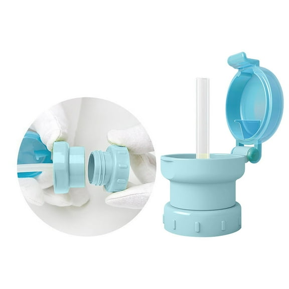 Spill Proof Water Bottle Cap Portable SodaWater Bottle Cover Cap With For Children Bottle Cap Spout Adapter With Kids Mouth No Spill Silicone Water Bottle(Multicolor)