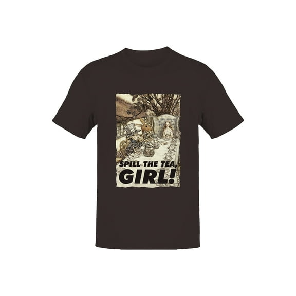 Spill the Tea Alice Wonderland Art Men's T-shirt