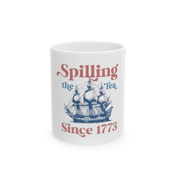 Spilling the tea mug
