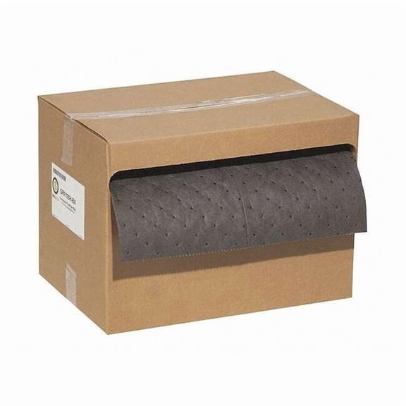 Sorbent Roll, 19 gal, 15 in x 100 ft, Universal, Gray, Polypropylene GRF100H-BX