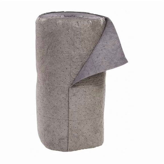 Sorbent Roll, 46 gal, 30 in x 150 ft, Universal, Gray, Polypropylene GRB150M