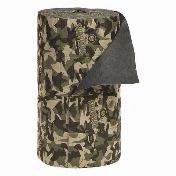 Sorbent Roll, 35 gal, 30 in x 150 ft, Universal, Camouflage, Polypropylene SVR150H