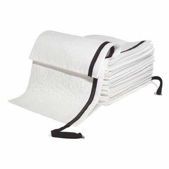 Spilltech Protector Sweep,White,PP,100 ft. L,19" W WSWL100F