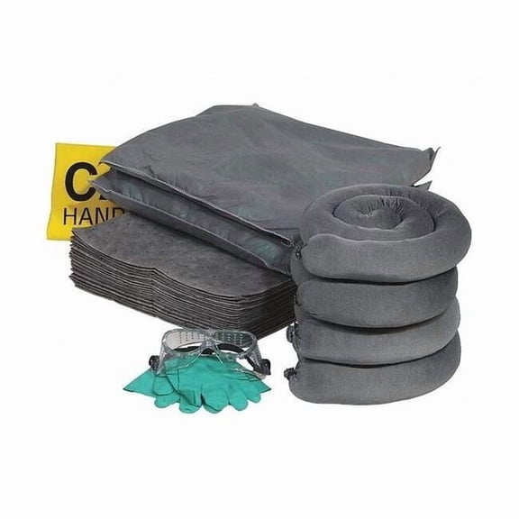 Spill Kit Refill, 17 gal Volume Absorbed per Kit, 20 gal Capacity, Box, Clear, 47 RSPKU-20