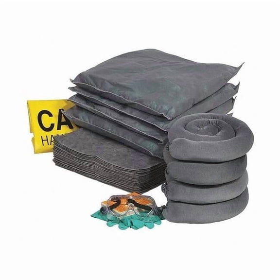 Spill Kit Refill, 23 gal Volume Absorbed per Kit, 30 gal Capacity, Box, Clear, 52 RSPKU-30