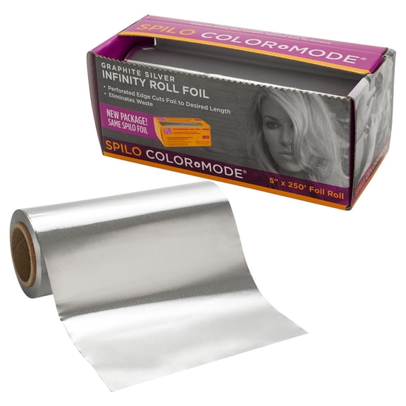 Spilo Graphite Silver Infinity Roll Foil Multi-Purpose 5" x 250'
