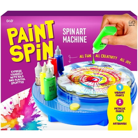 Spin Art Paint Kit for Kids - Gifts for Girls & Boys - Arts & Crafts Kit for Kids - Spin Art Machine