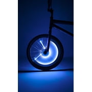 Spin Brightz LED Bicycle Spoke Tube Lights, Weather-Resistant, for 1 Wheel, Blue