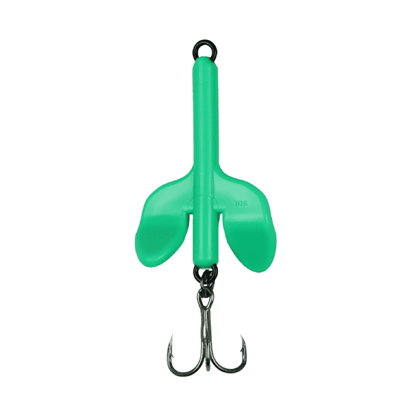 Spin Dart Lures ARROW, Fluorescent Green, Spinnerbait Fishing Lure