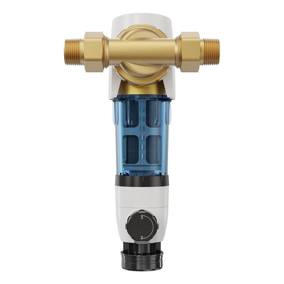 Spin Down Filter, 40 Micron Whole House Water Filter, 3/4" MNPT, 4 T/H Flow, Well Water Sediment Filter, Pre-Filter for Water Purification Systems